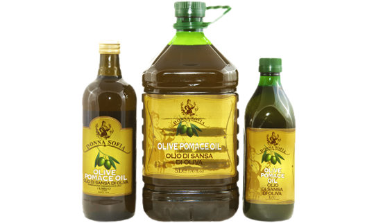 POMACE Olive Oil in assortment