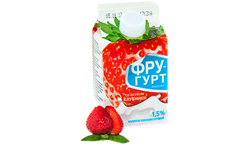 АРОСА - купить напиток йогуртный 1,5% (клубника / персик) оптом для ресторанов и кафе HoReCa